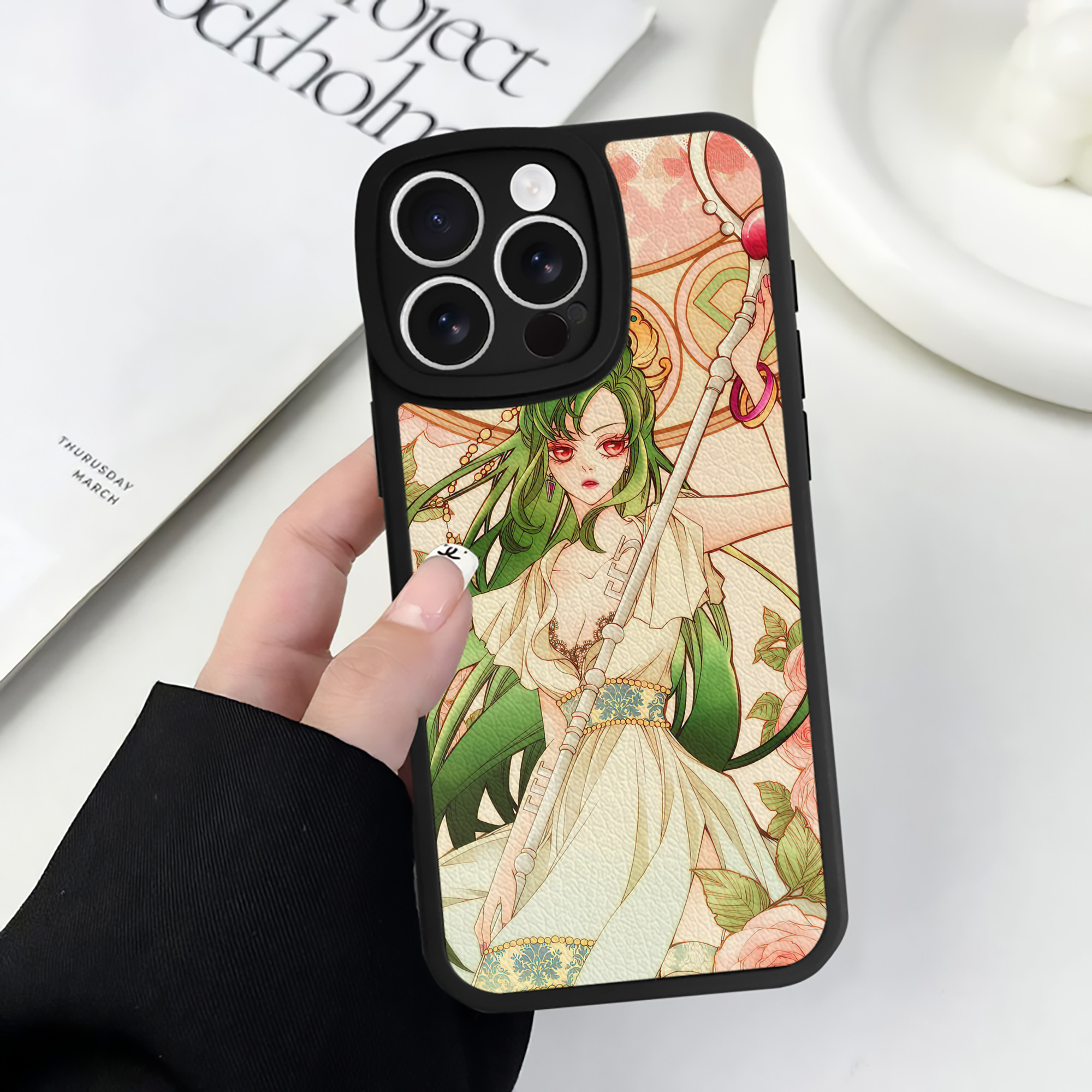 （画像用） 美少女戦士セーラームーン Sailor Moon 【iPhone 16シリーズ対応】シリコンスマホケース（レザー調） 材質：シリコン